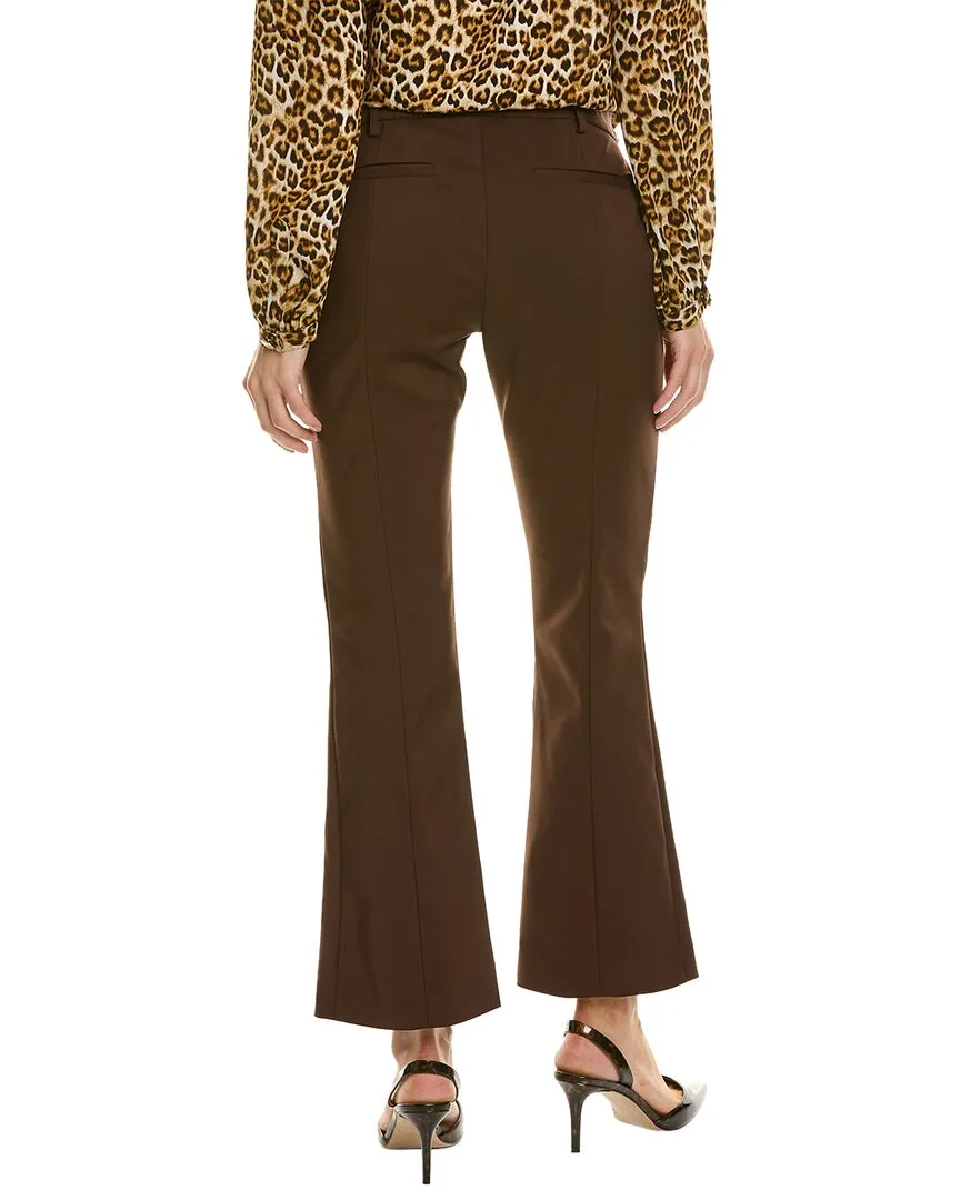 Pink Tartan Stretch Flare Pant