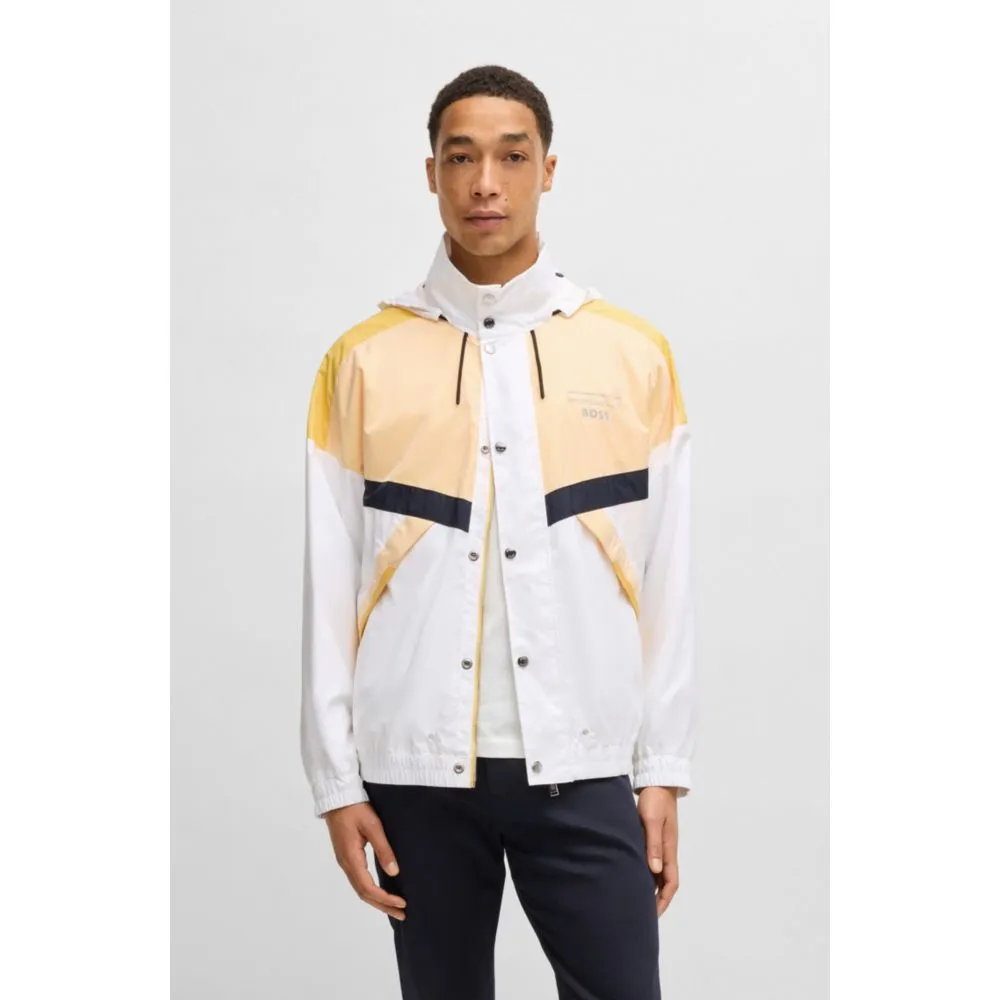 Porsche x  water-repellent jacket with color-blocking