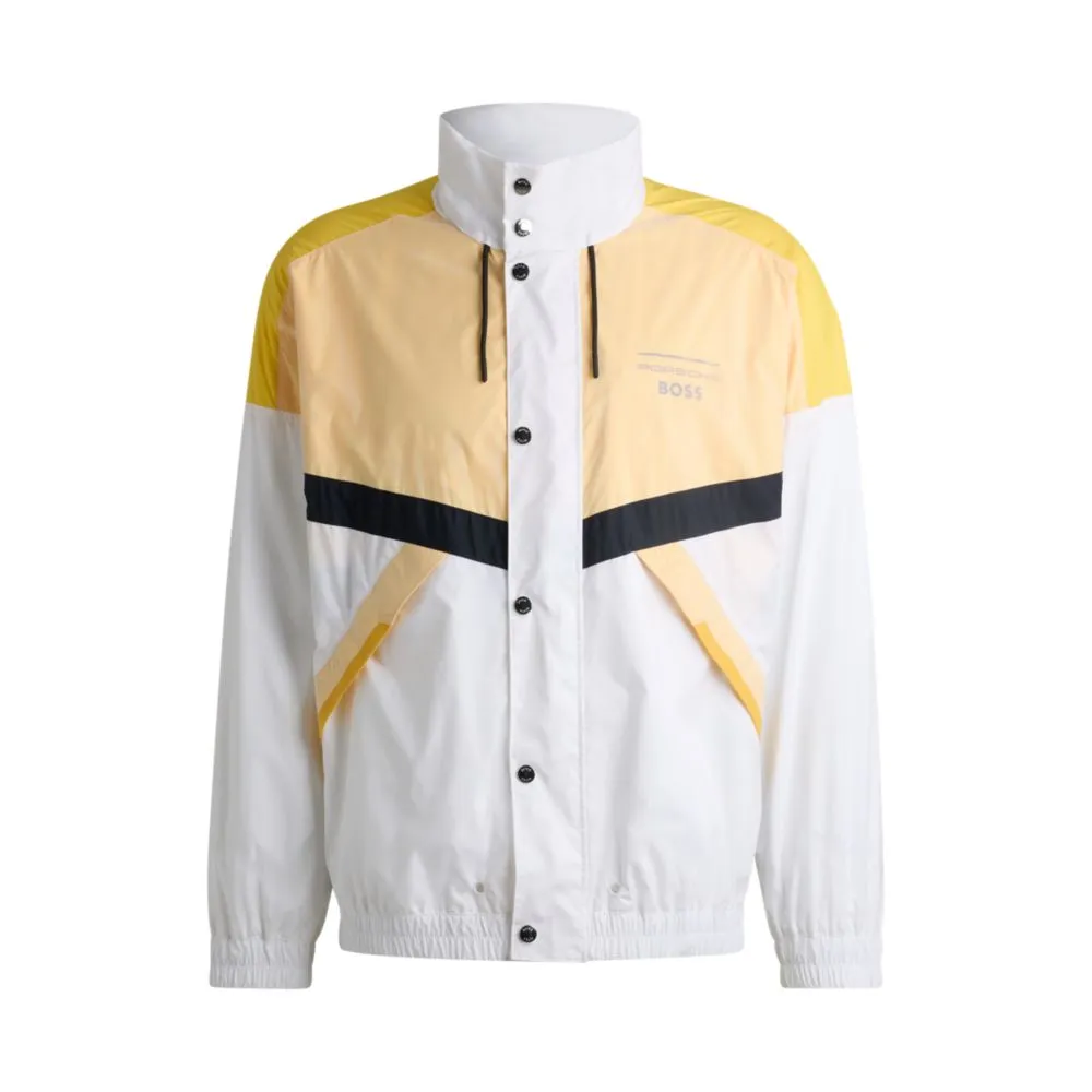 Porsche x  water-repellent jacket with color-blocking