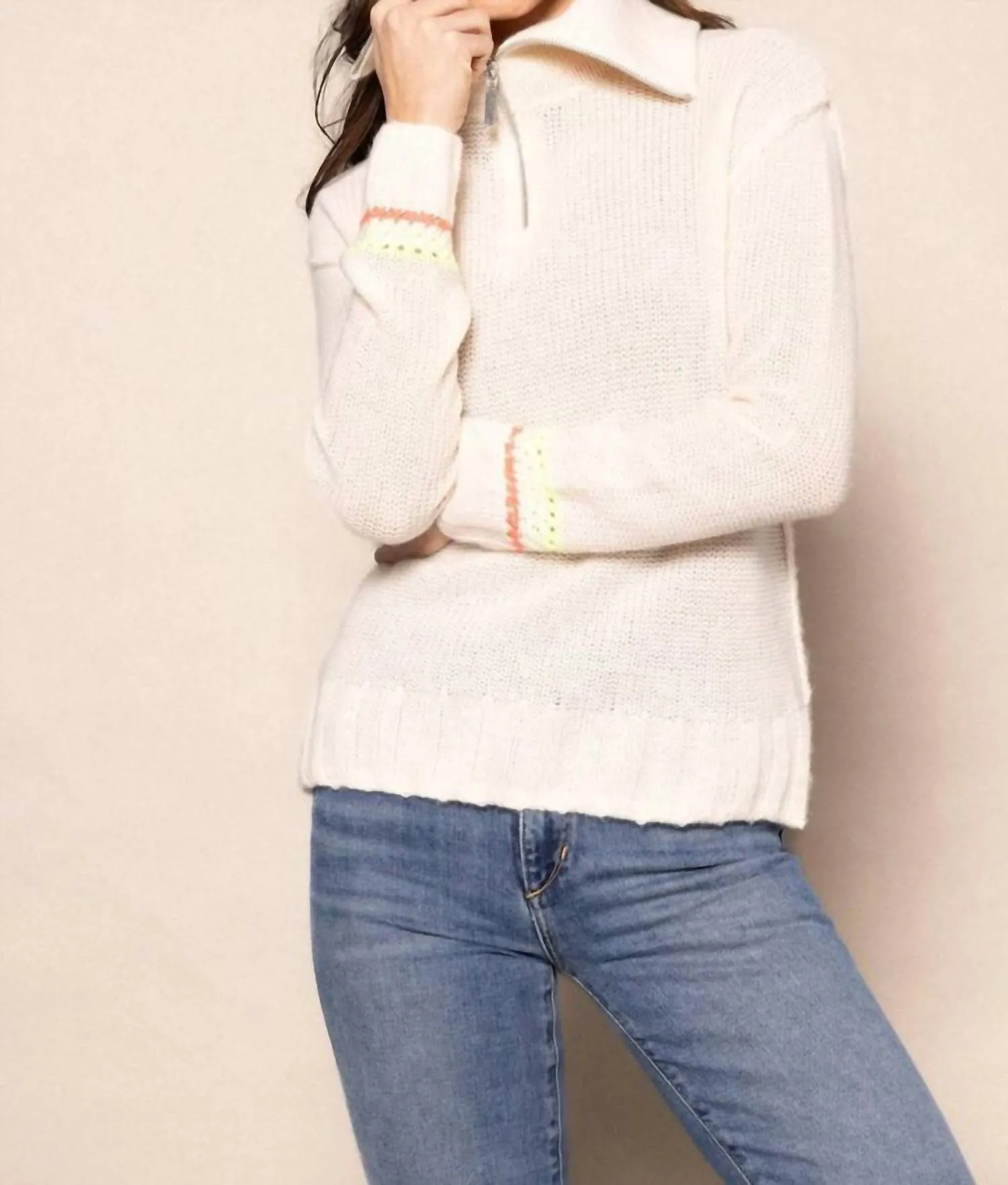 Powder Posh Sweater In Frosting