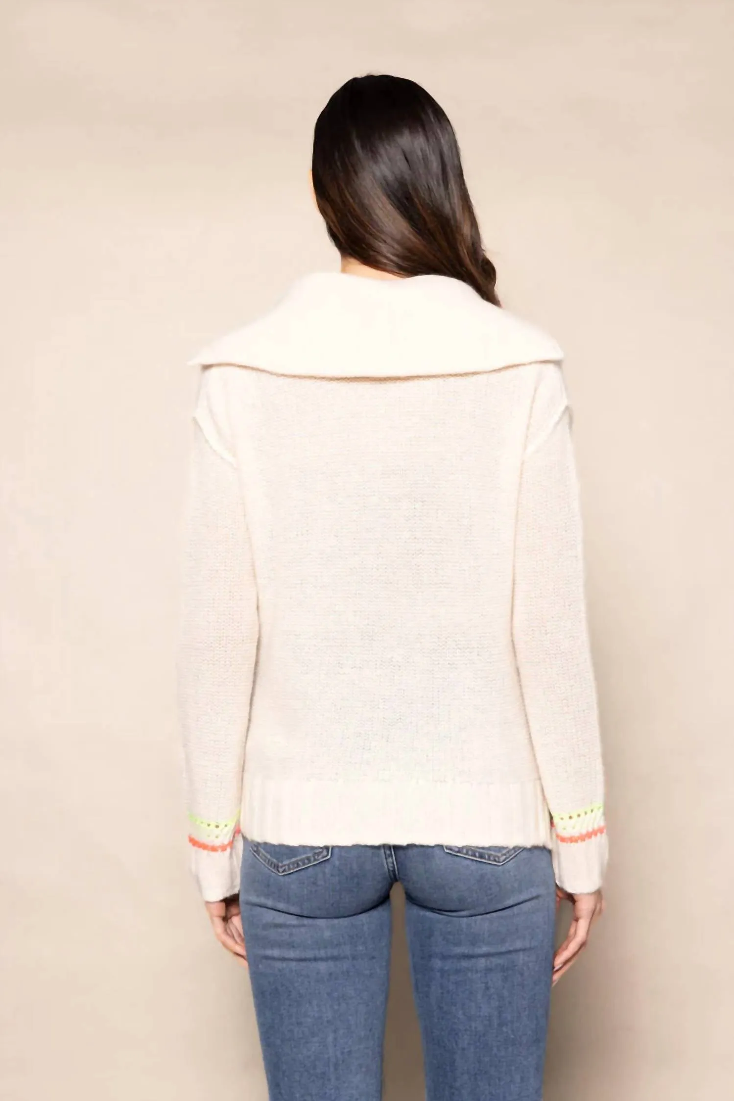 Powder Posh Sweater In Frosting