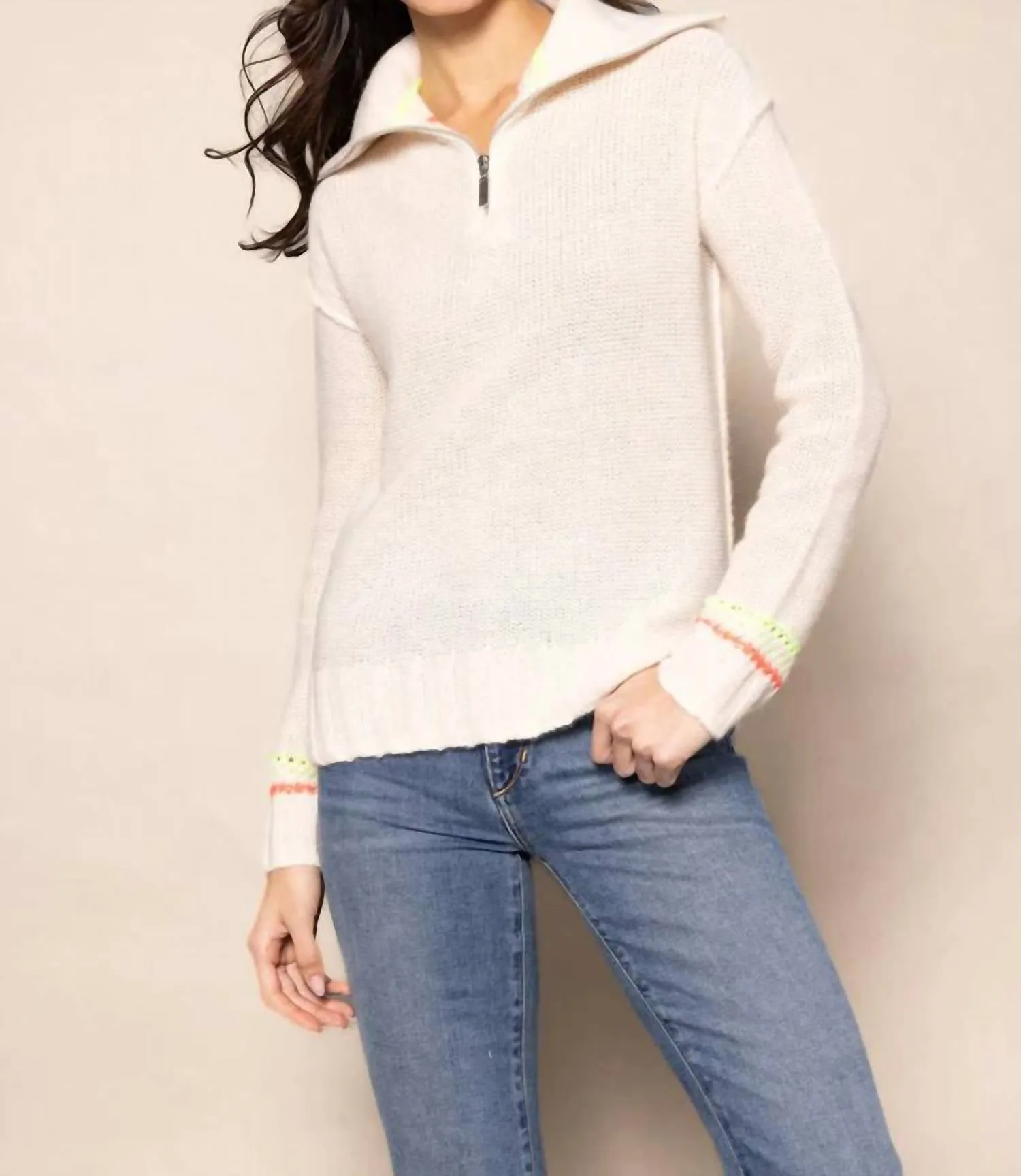 Powder Posh Sweater In Frosting