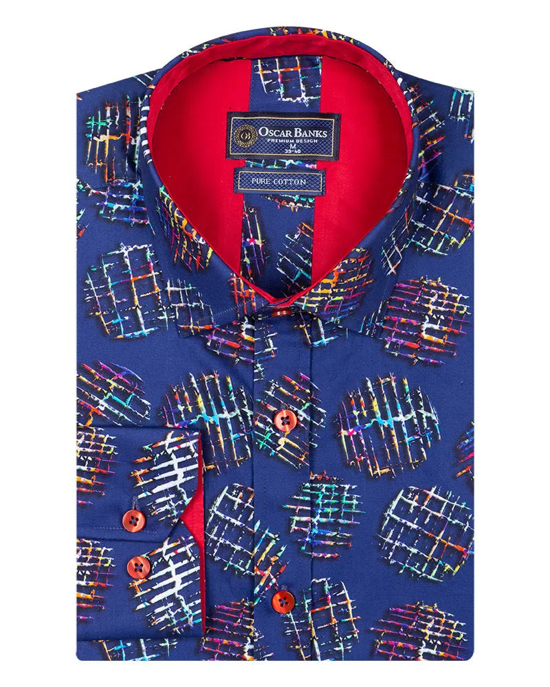 Pure Cotton Frost Print Cotton Shirts For Men