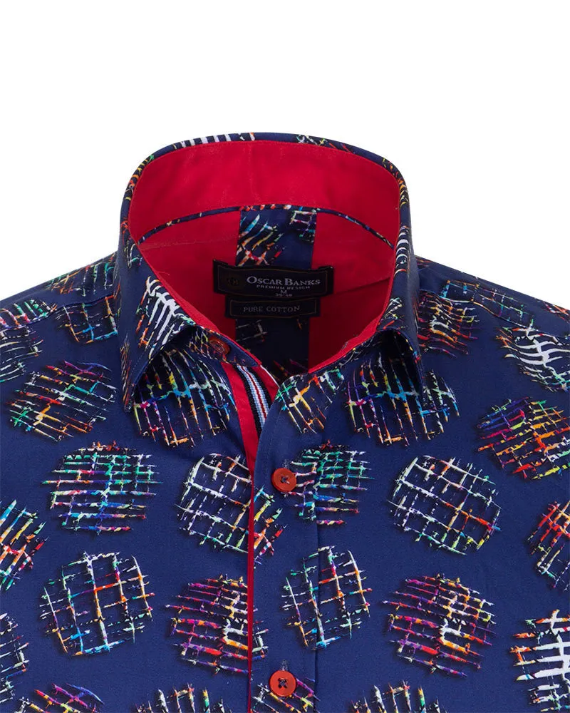 Pure Cotton Frost Print Cotton Shirts For Men