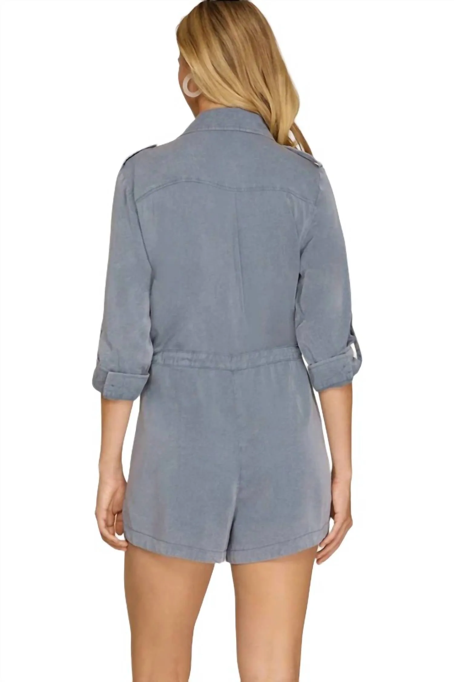 Reese Romper In Blue