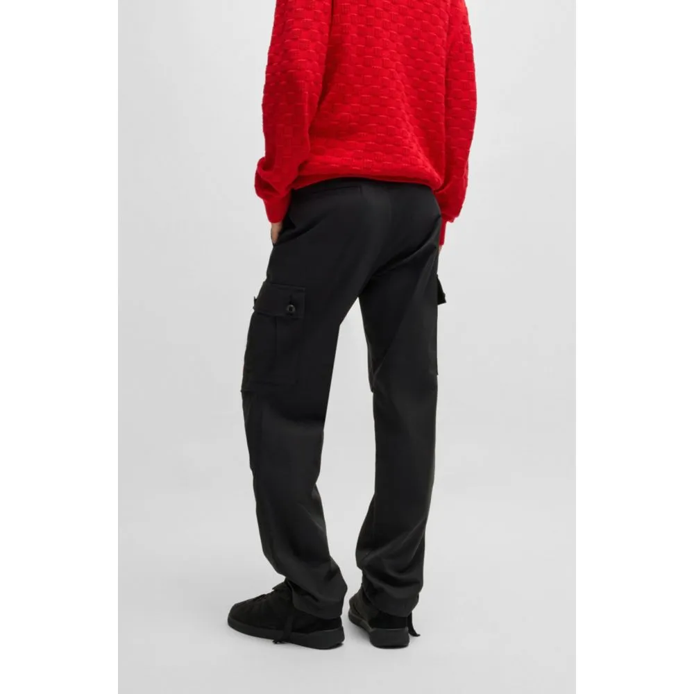 Regular-fit cargo trousers in ripstop cotton