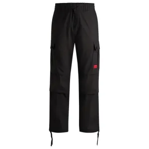 Regular-fit cargo trousers in ripstop cotton