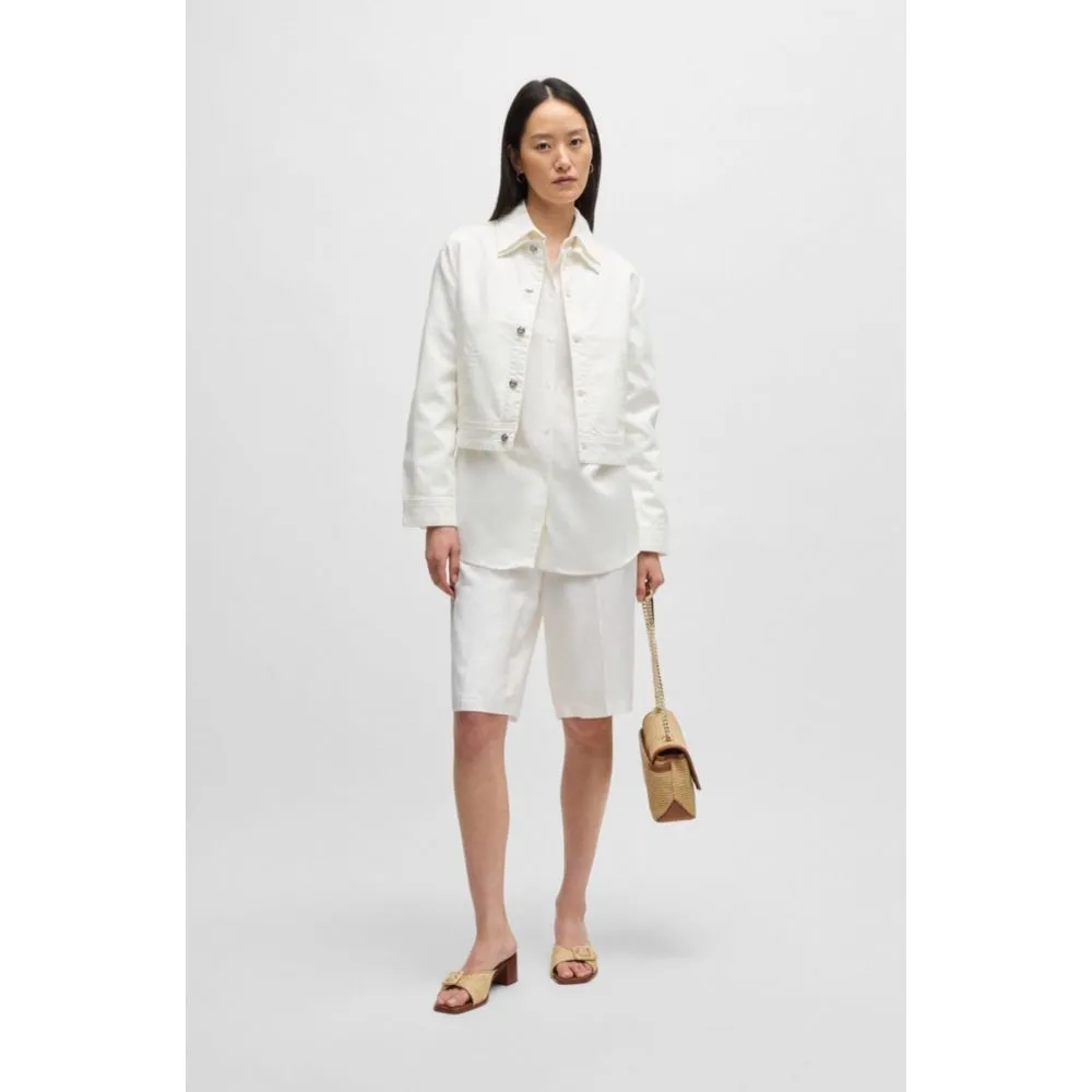 Relaxed-fit shorts with wide leg