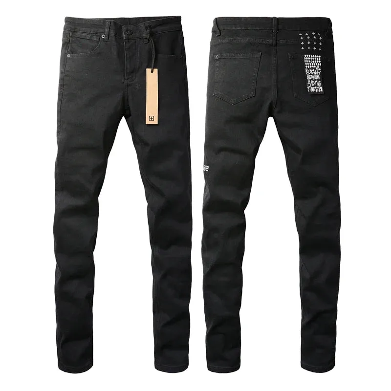 Retro Washed Light Jeans | Slim Fit Ripped Denim for Men & Women