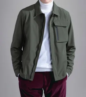 Save The Sea Re 4X4 Stretch Typhoon Shacket In Olive