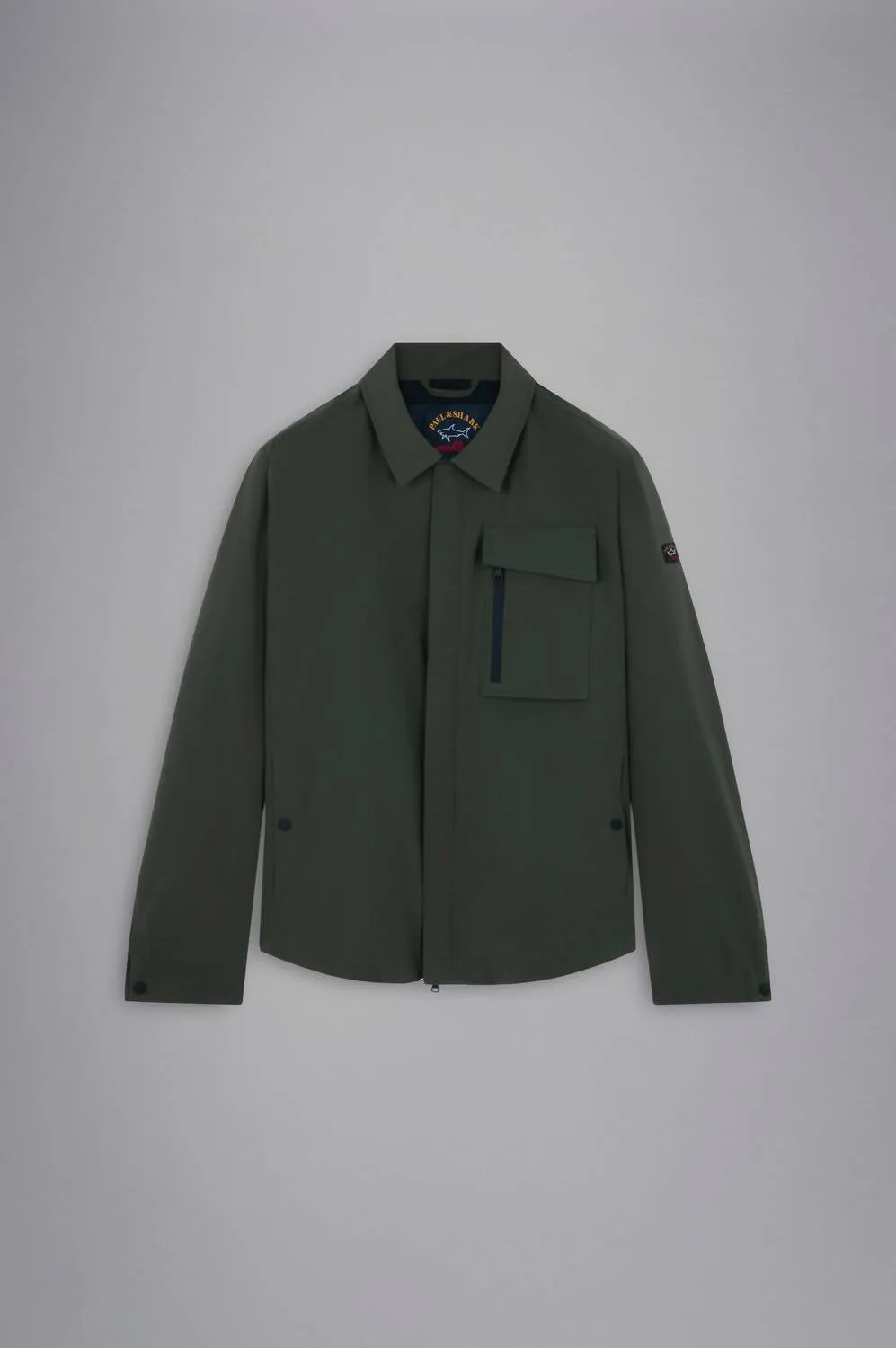 Save The Sea Re 4X4 Stretch Typhoon Shacket In Olive