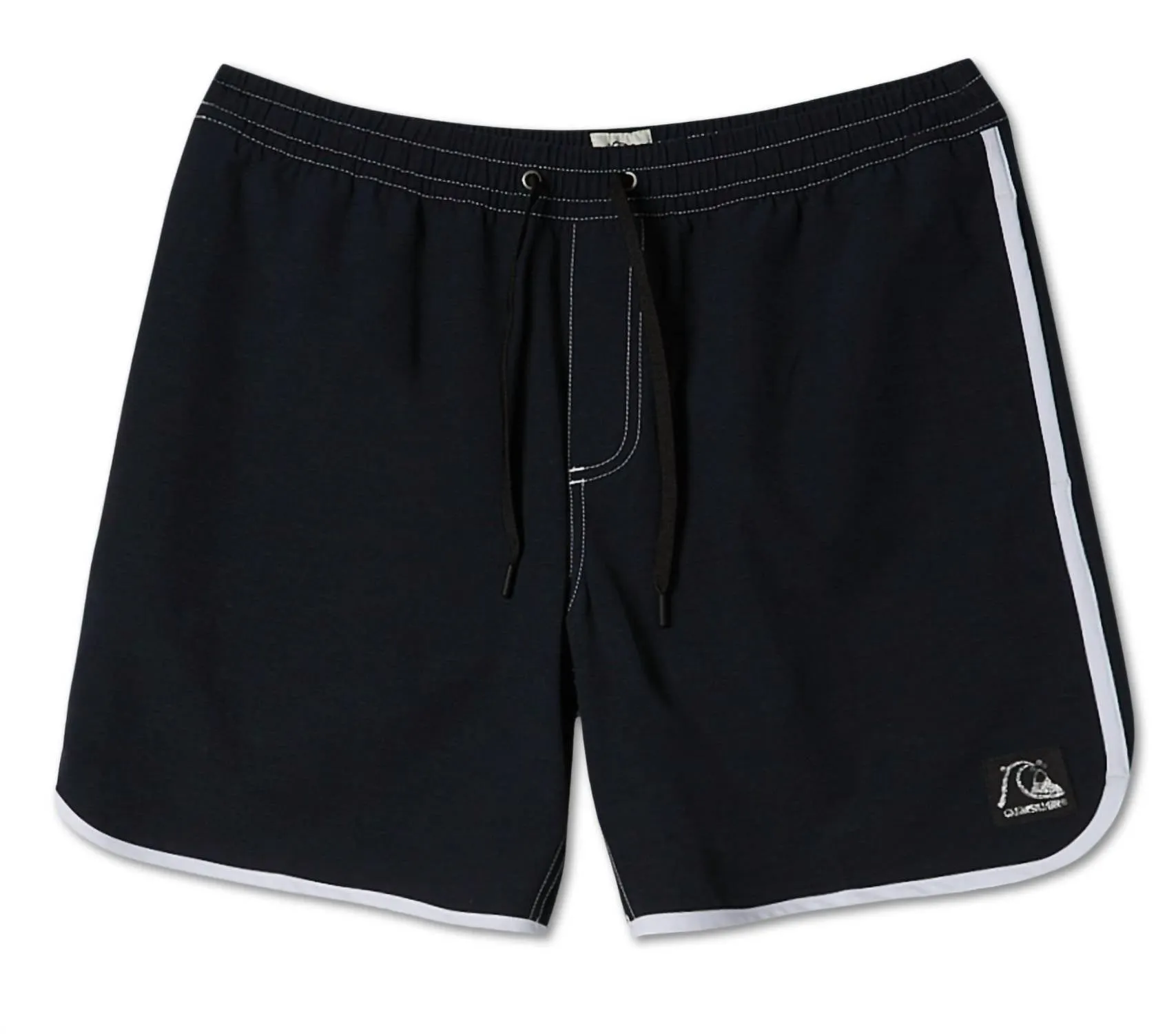 Scallop Hybrid Volley Shorts In Black