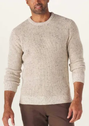 Seawool Nep Crew Sweater In Cream