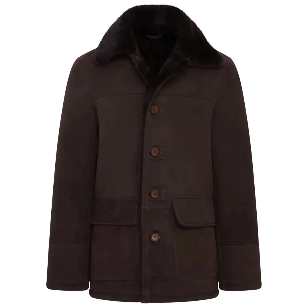 Shearling Sheepskin Car Coat