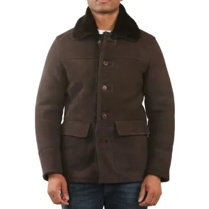 Shearling Sheepskin Car Coat