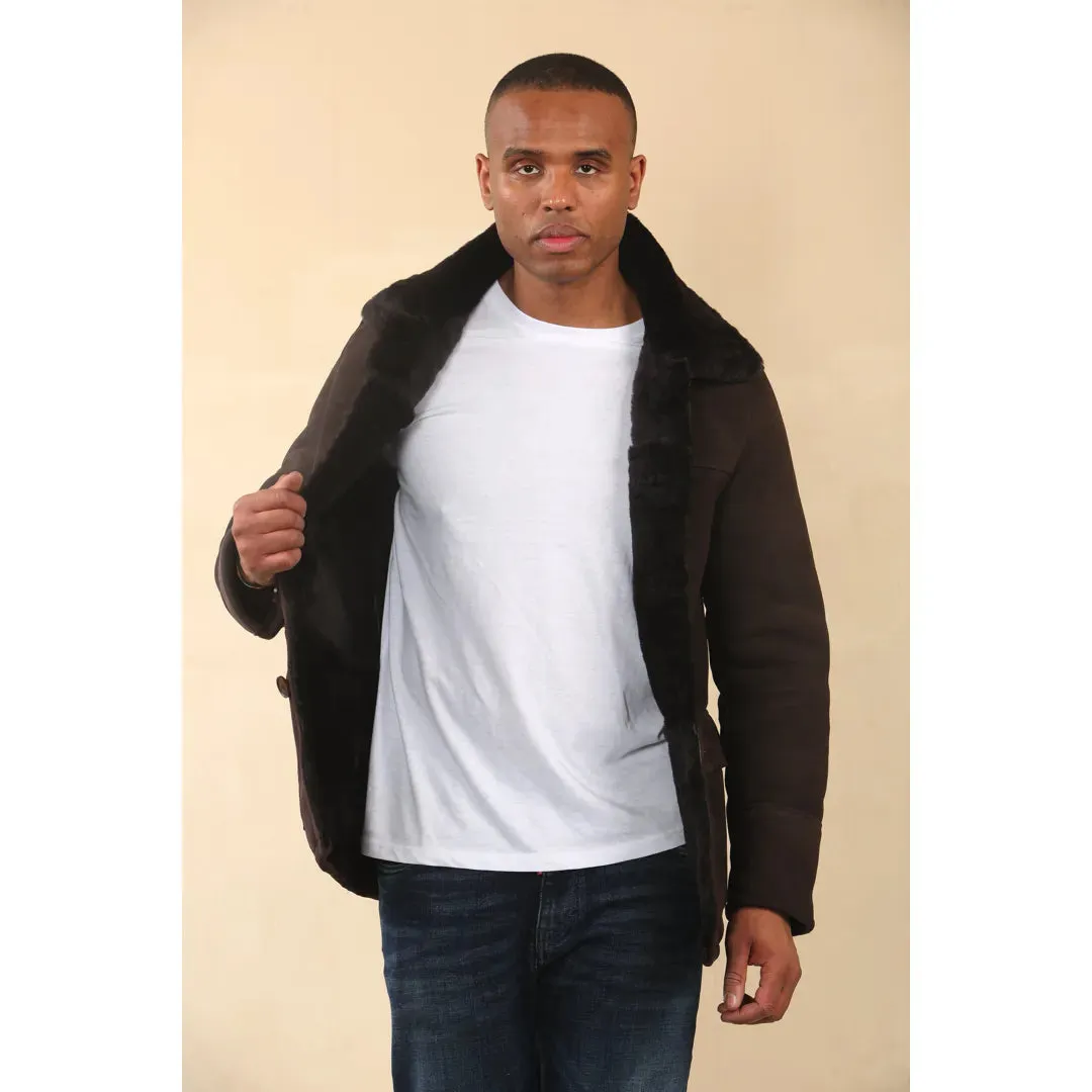 Shearling Sheepskin Car Coat