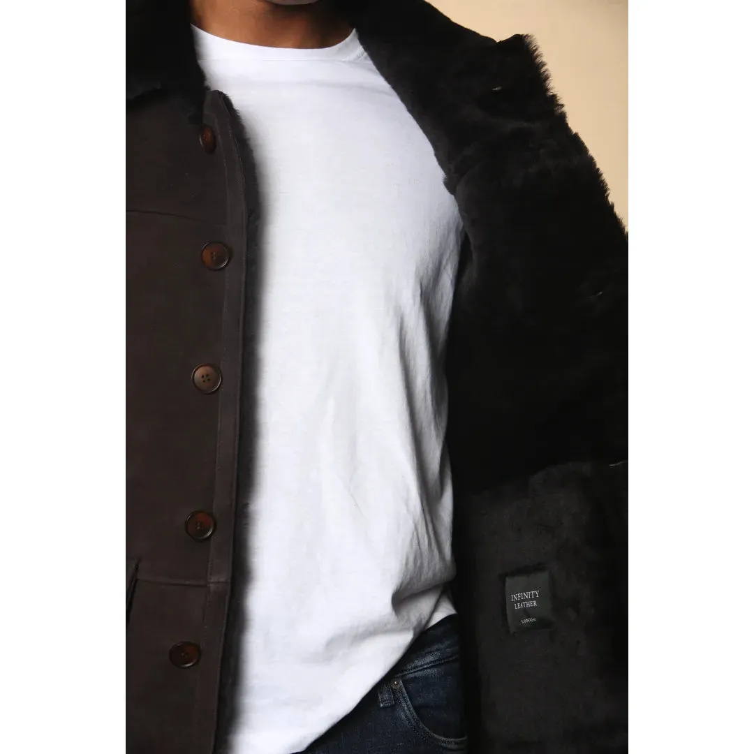 Shearling Sheepskin Car Coat