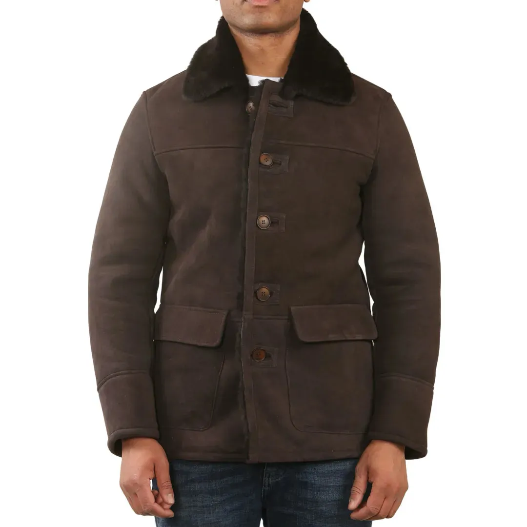 Shearling Sheepskin Car Coat