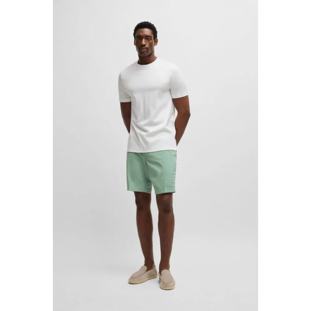 Slim-fit shorts in stretch-cotton twill