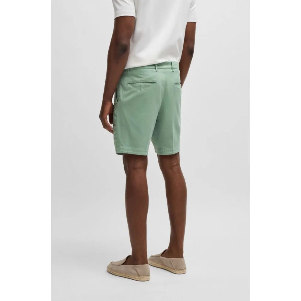 Slim-fit shorts in stretch-cotton twill
