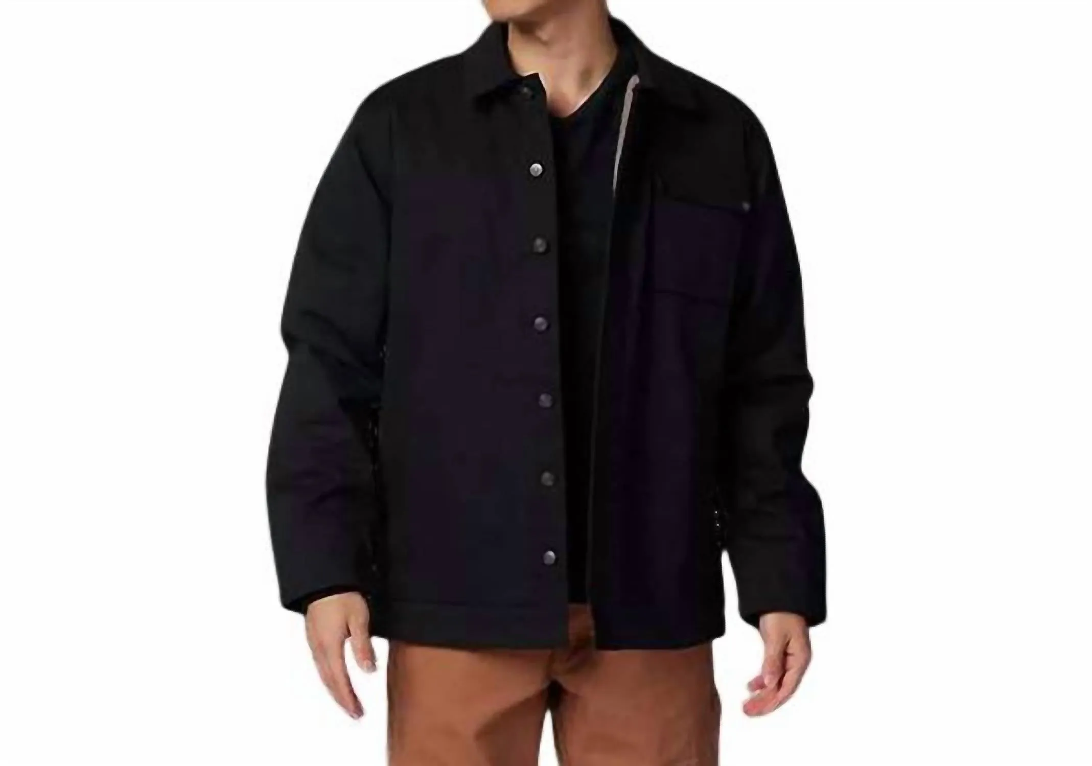 Source Sherpa Jacket In Black