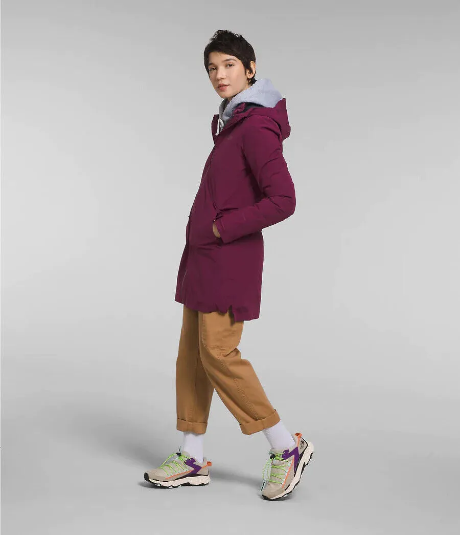 THE NORTH FACE Women's ThermoBall Eco Triclimate Parka, Boysenberry, Medium
