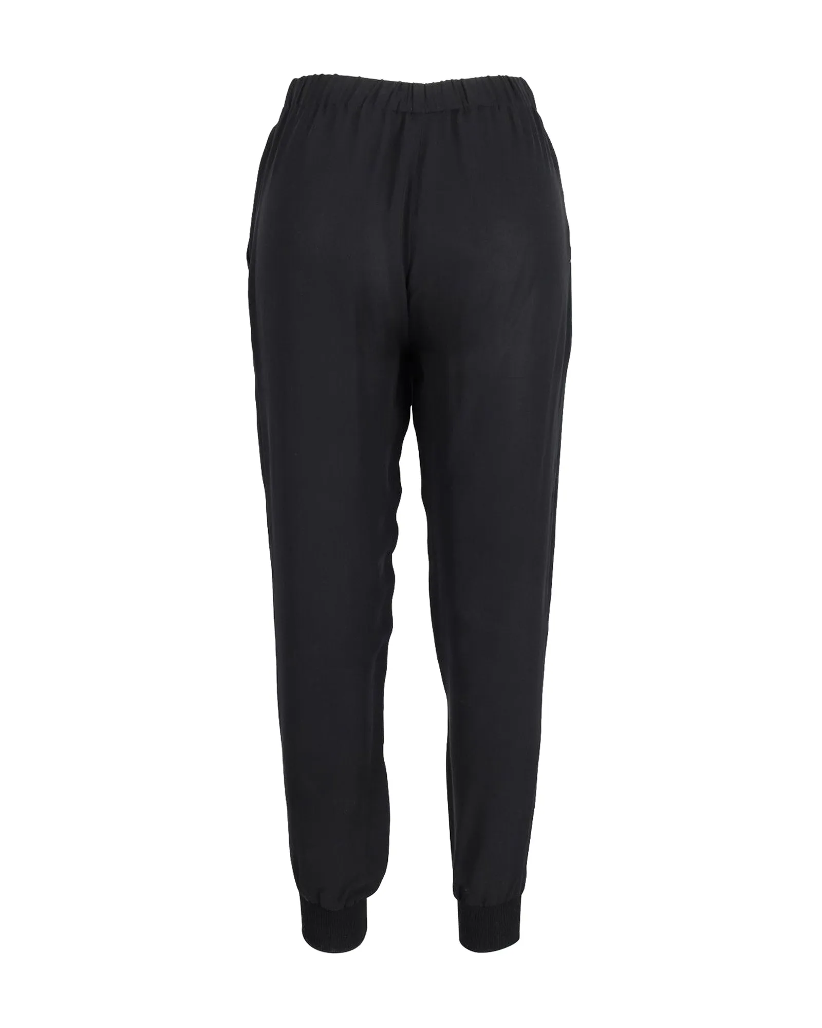 Theory Lounge Pants in Black Silk