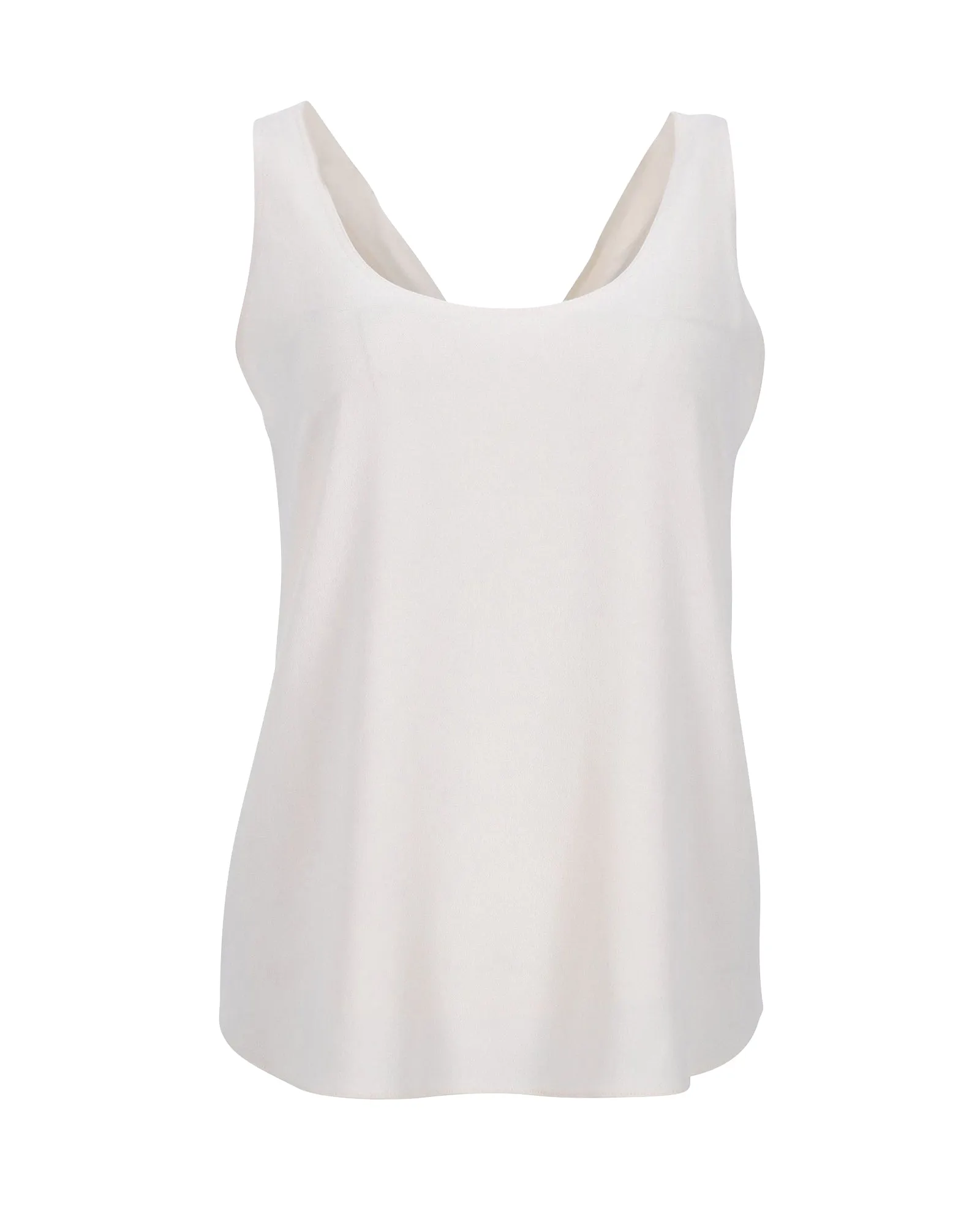 Theory Tie Back Top in Ecru Acetate
