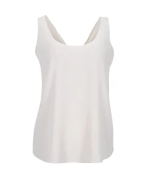 Theory Tie Back Top in Ecru Acetate