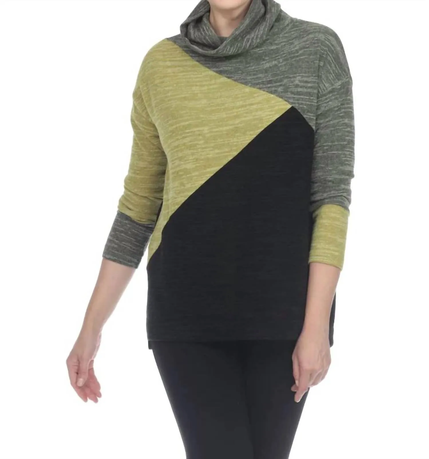 Turtleneck Sweater In Olive
