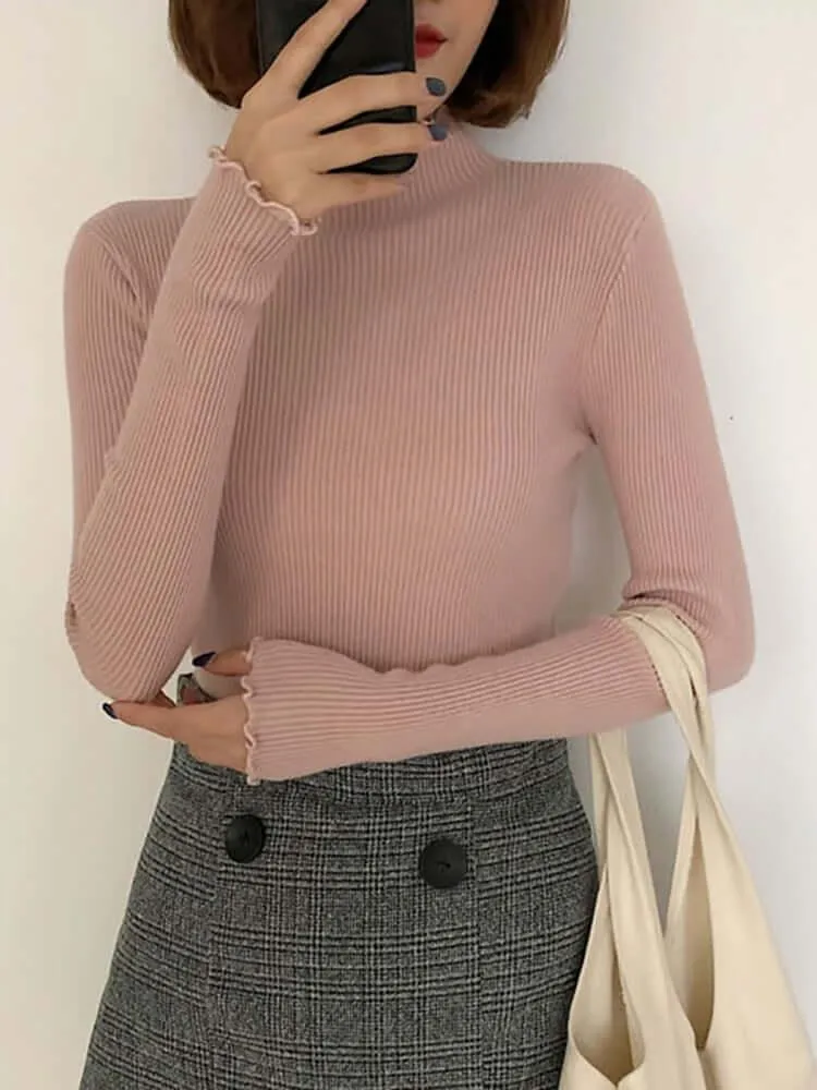 Turtleneck Women's Knitted Sweater