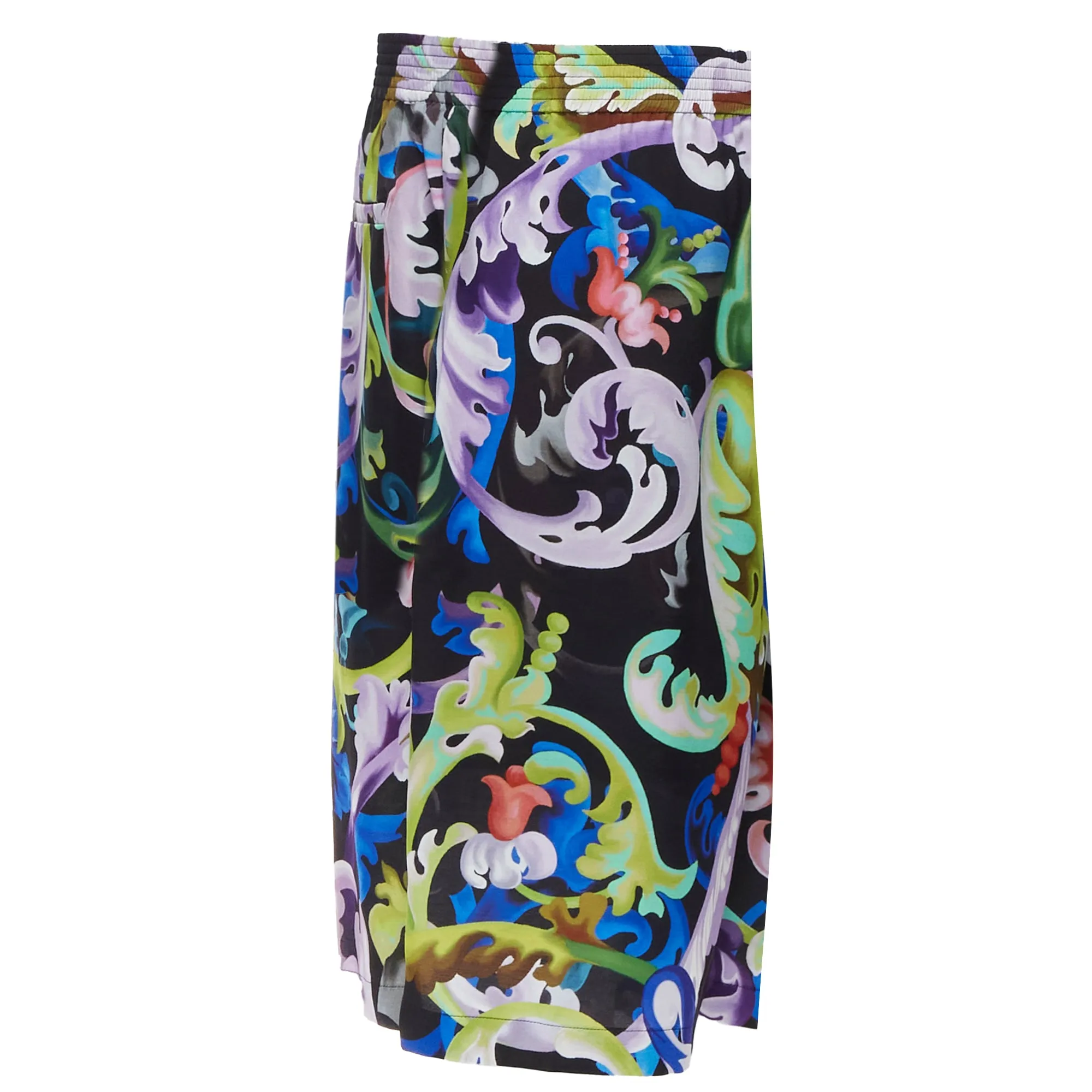 Versace Barocco floral baroque wide shorts