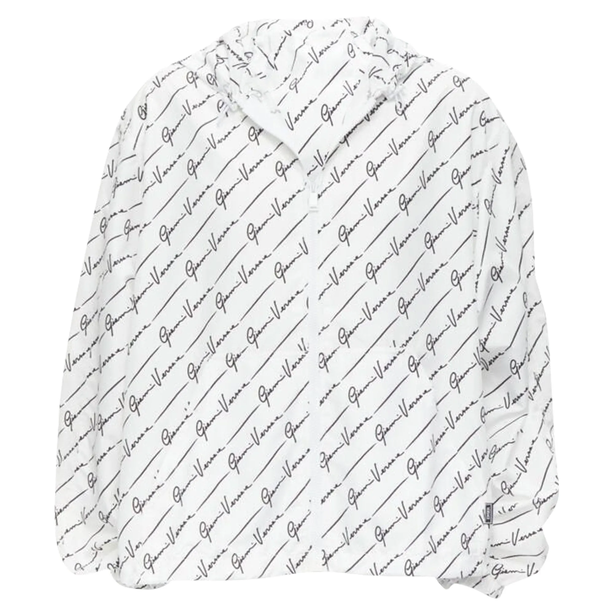 Versace nylon hooded windbreaker jacket