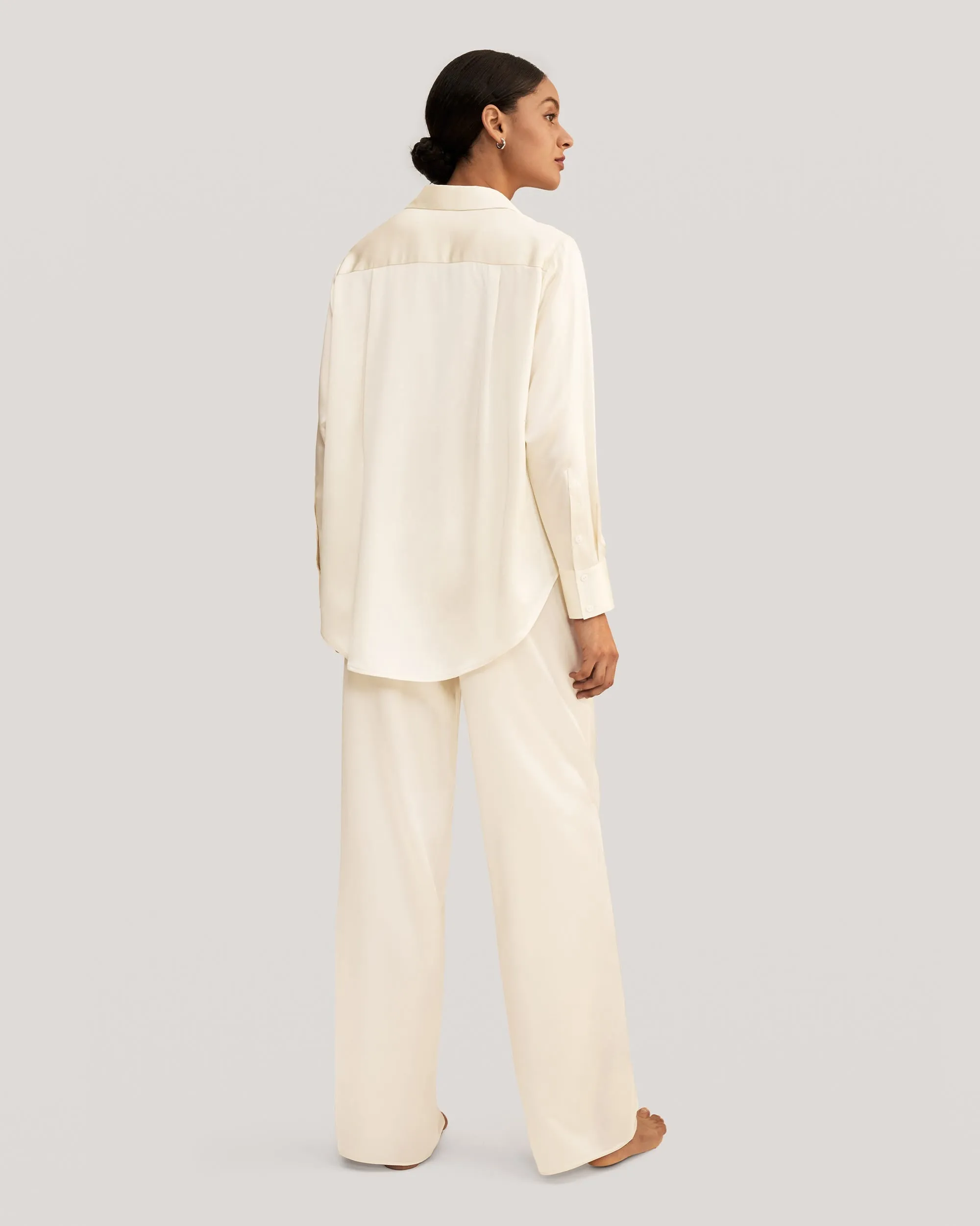 Viola oversized Silk Pajama For Women