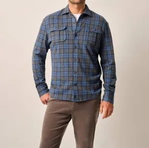 Waites Stretch Flannel In Blue