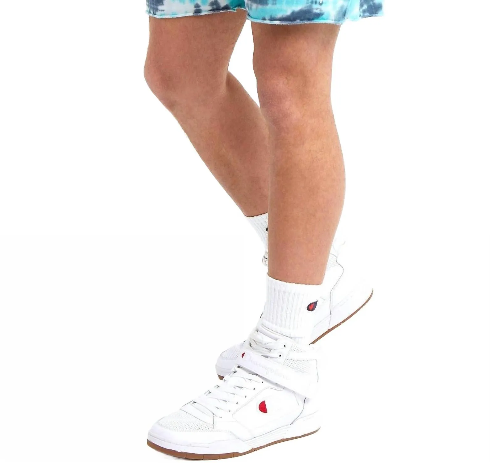 Wave Dye Fleece Shorts In Blue
