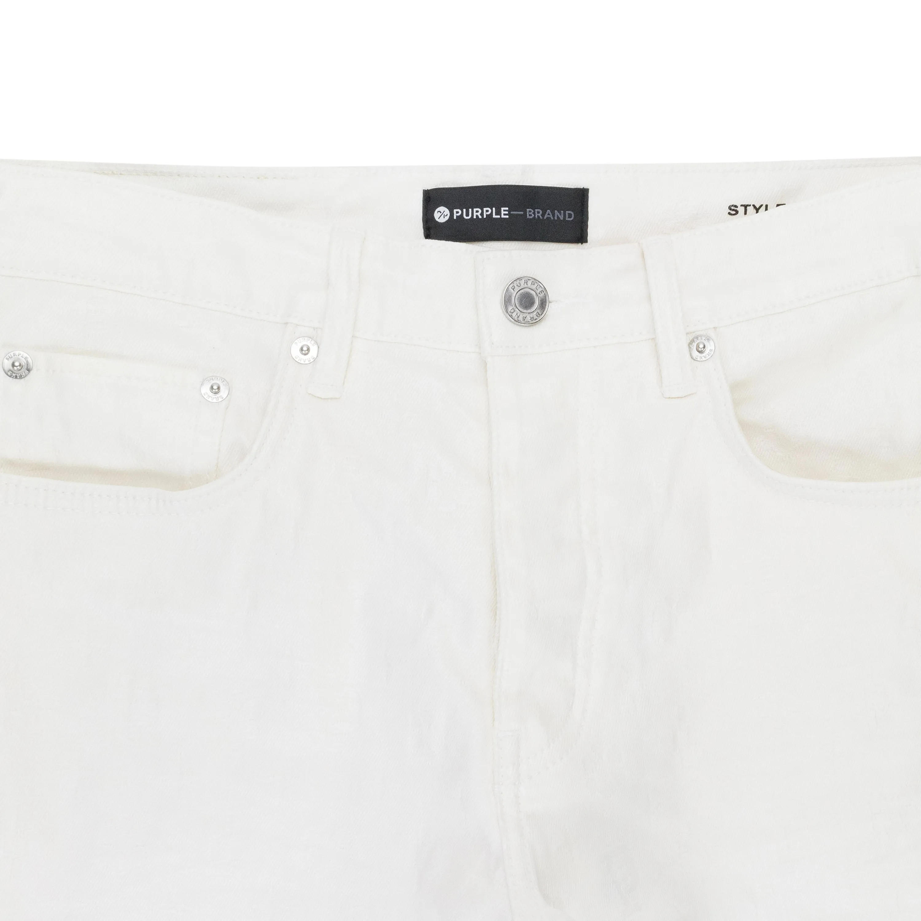 WHITE FILM MONOGRAM JACQUARD White SKINNY JEANS