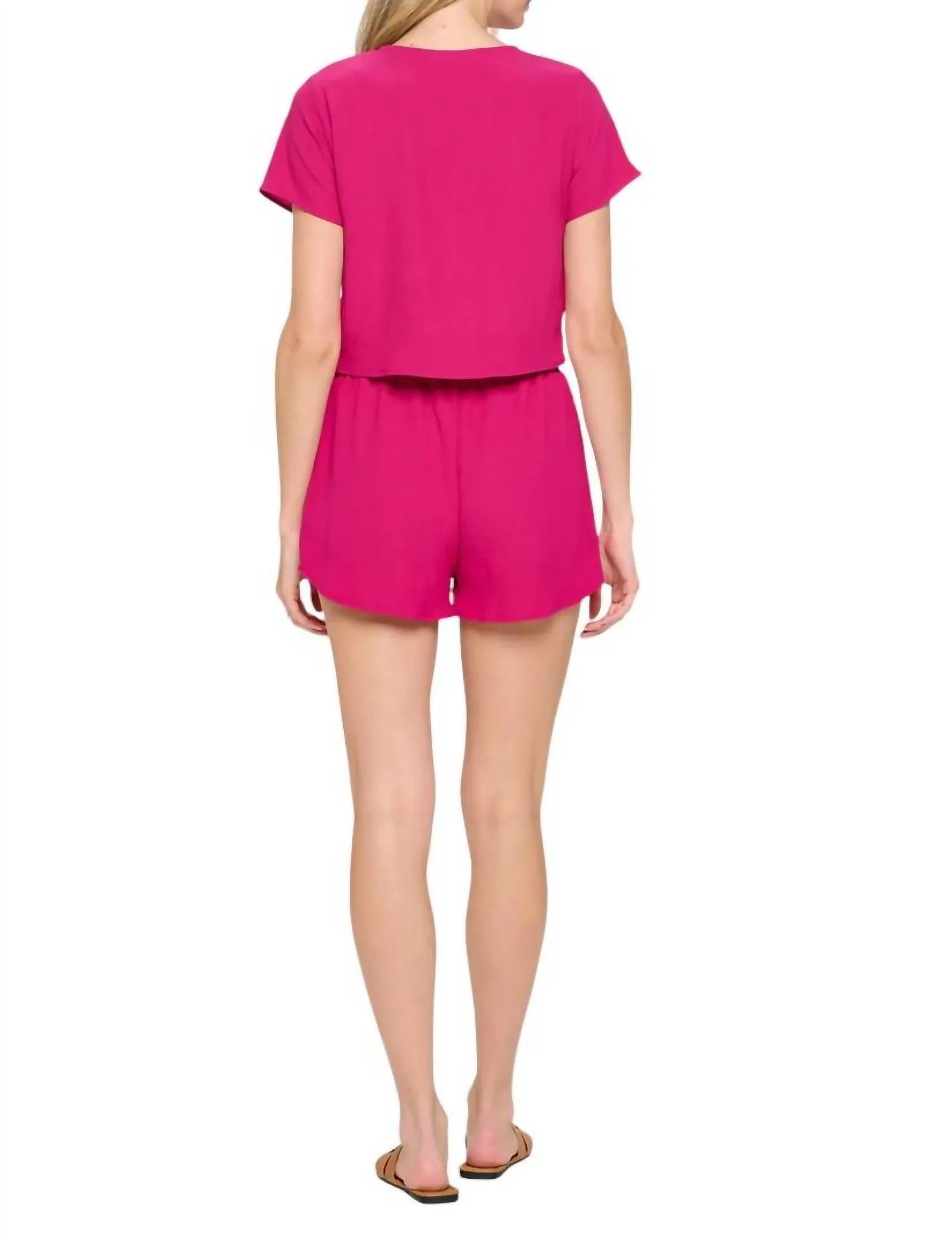 White Sands Set In Fuchsia