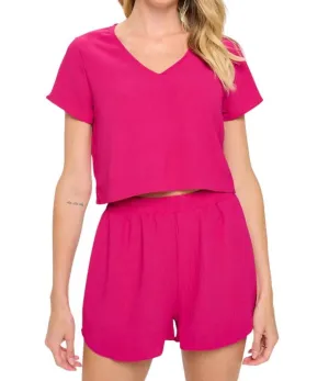 White Sands Set In Fuchsia