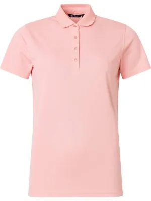 Women Cray Short Sleeve Polo In Flamingo