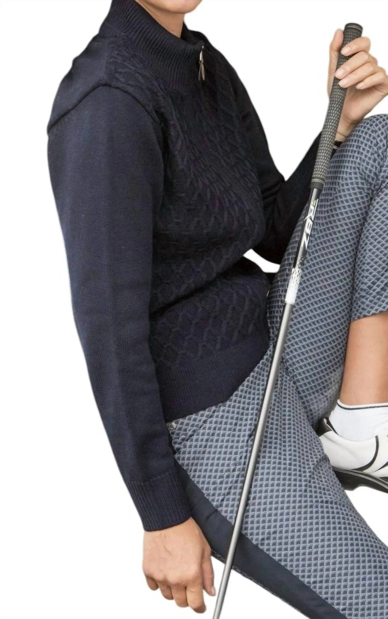 Women Knitted Avondale Cardigan In Navy