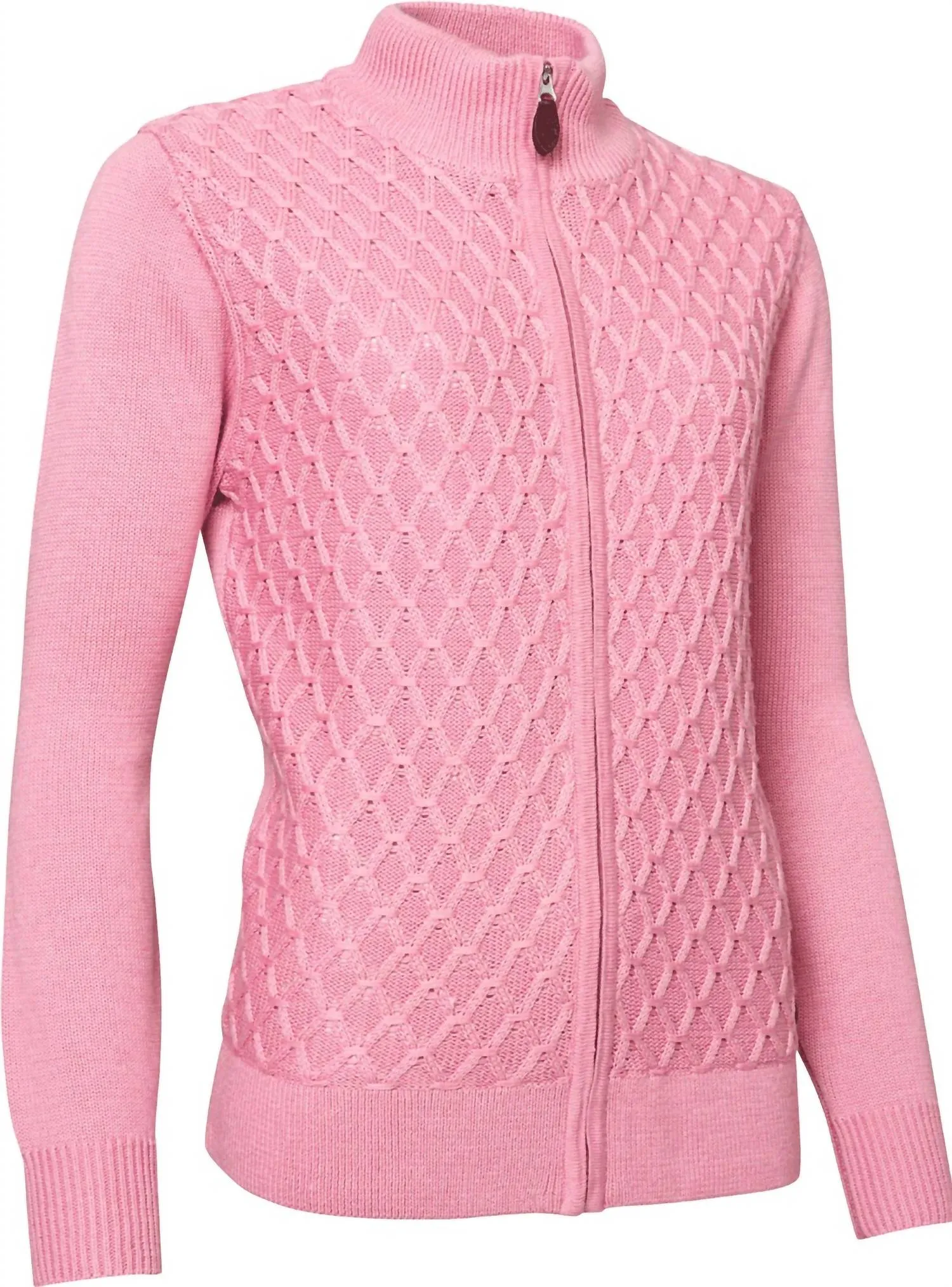Women Knitted Avondale Cardigan In Rhubarb
