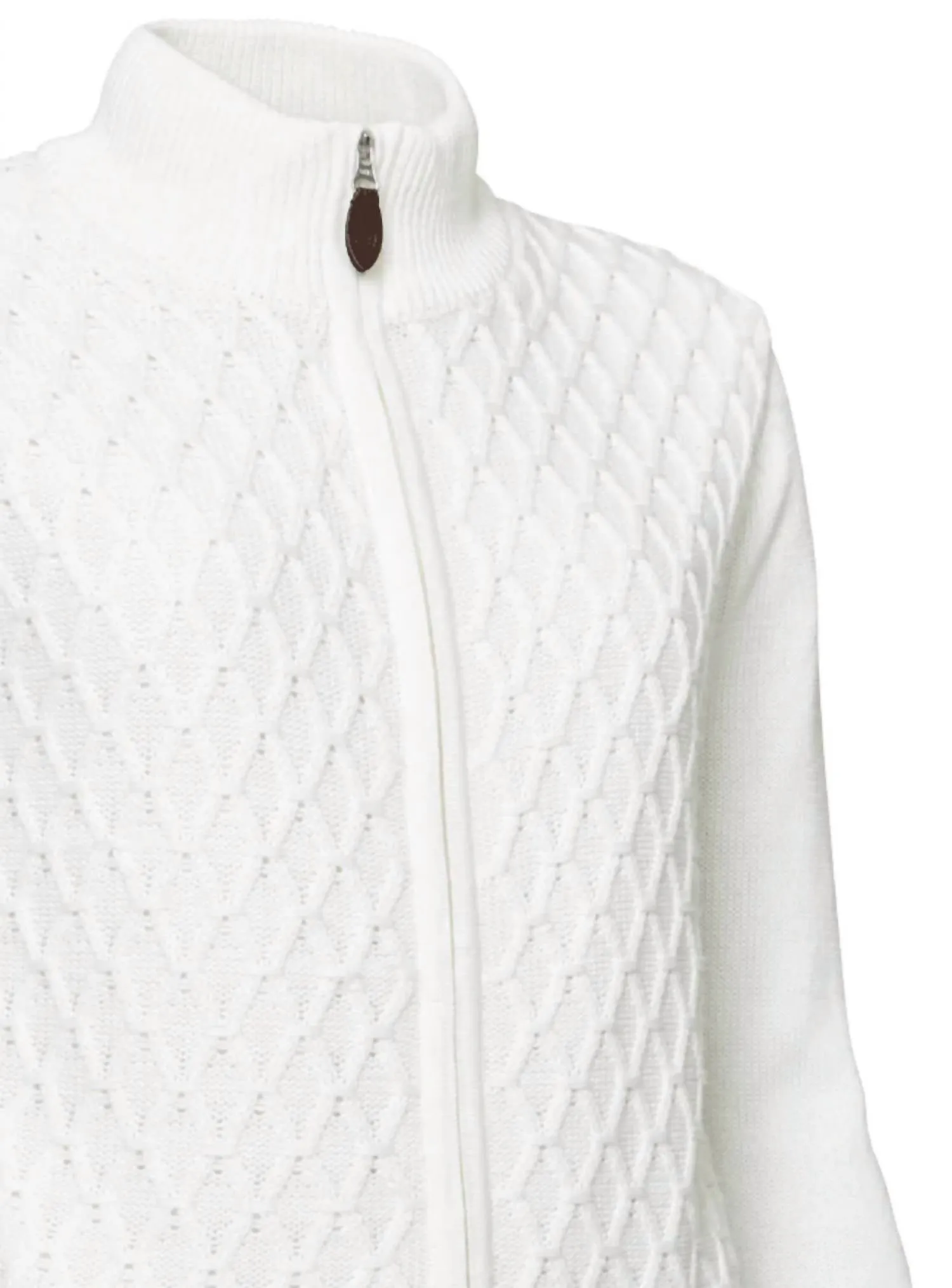 Women Knitted Avondale Cardigan In Vanilla