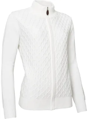 Women Knitted Avondale Cardigan In Vanilla