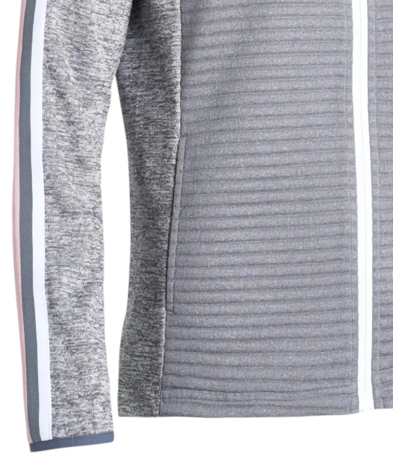 Women Turnberry 3D Stripe Fullzip Cardigan In Granite