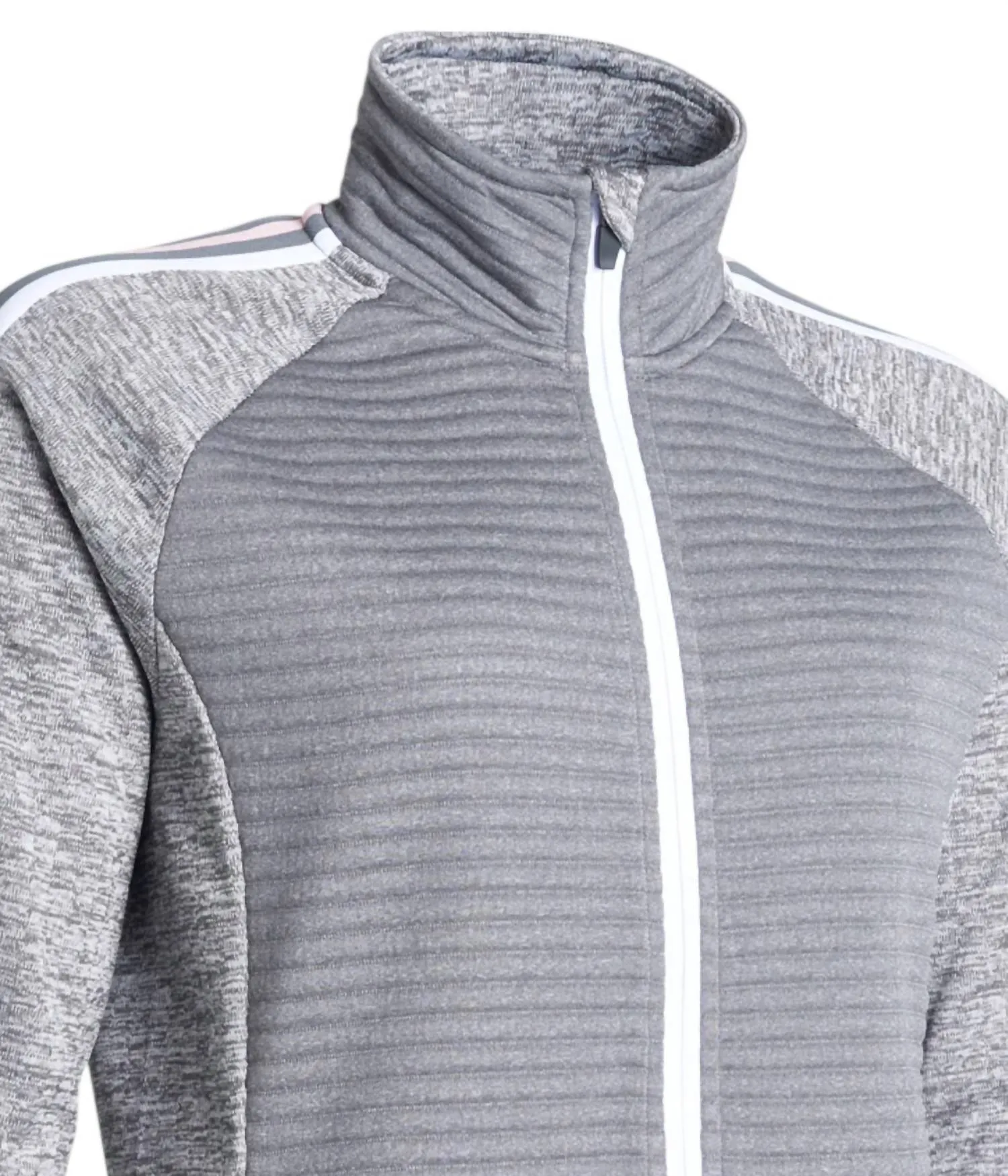 Women Turnberry 3D Stripe Fullzip Cardigan In Granite