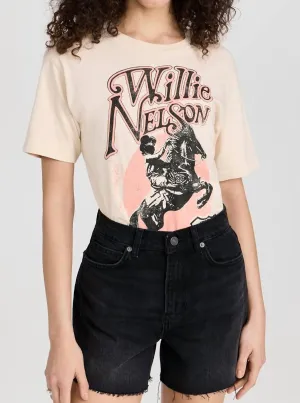 Women Willie Nelson Route 66 Weekend Tee In Sand