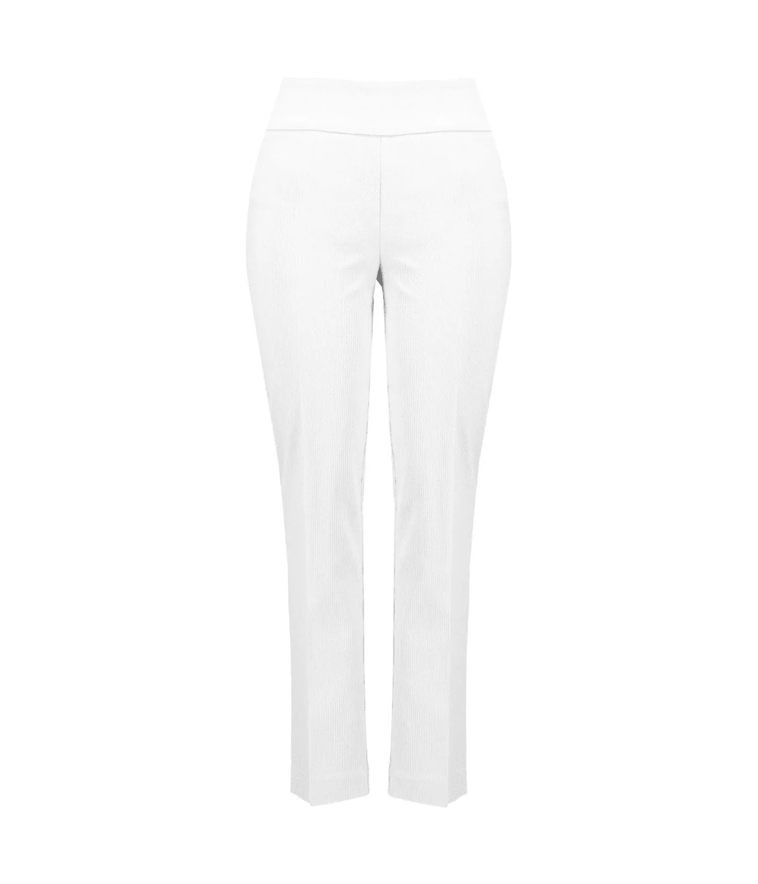 Women's Jacquard Pull-On Pants In White