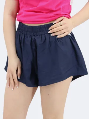 Women's Plain Sport Shorts,Navy