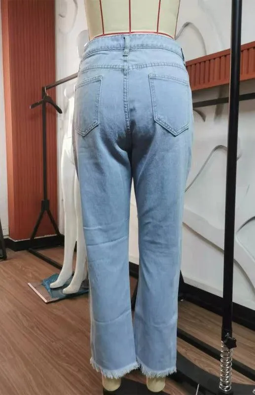 Women's Ripped Jeans Pants